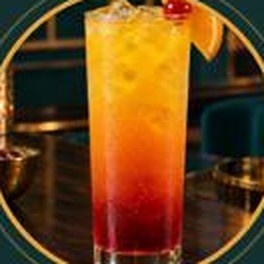 Scott’s Addition Sunset: layered mango and grenadine